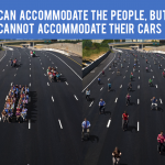 We can accomodate the people, but not their cars.